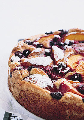 Donna Hay: Pfirsich-Himbeer-Kuchen