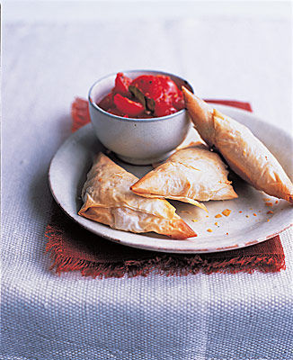 Kürbis-Ricotta-Samosas