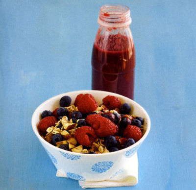 Schnelles Beerenmüsli
