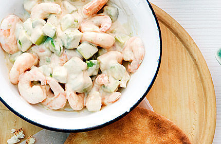 Pita mit Shrimpscocktail