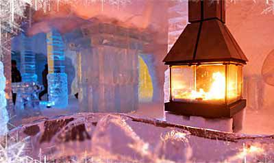 Schlafen in Eis und Schnee