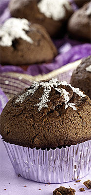 Milka Muffins mit zartschmelzendem Kern