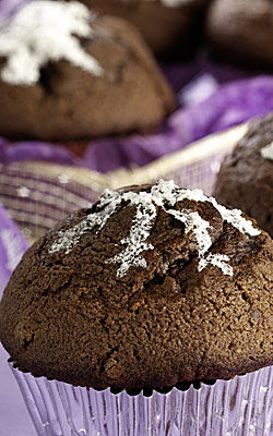 Milka Muffins mit zartschmelzendem Kern