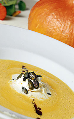 Kürbis-Orangen-Suppe