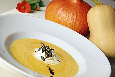 Kürbis-Orangen-Suppe