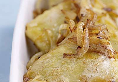 Maultaschen mit geschmälzten Zwiebeln