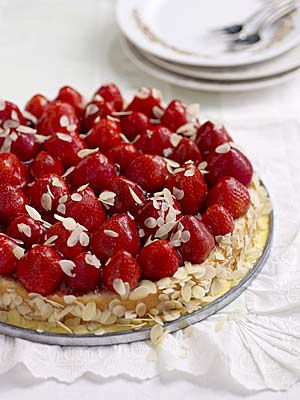 Sommerlicher Erdbeerkuchen