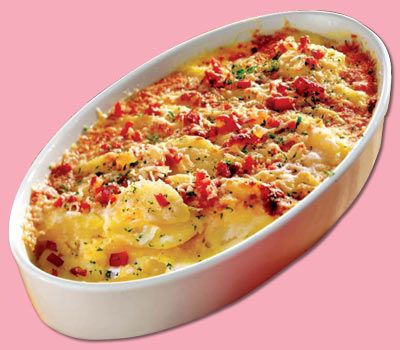 Kartoffelgratin mit Speck