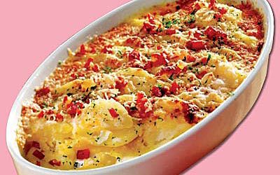 Kartoffelgratin mit Speck