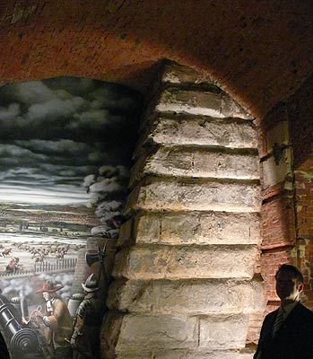Stadtmauer im Keller