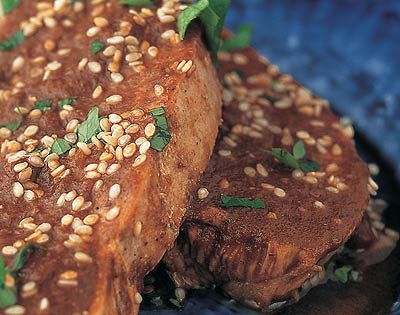 Putenbrust mit Mole-Sauce