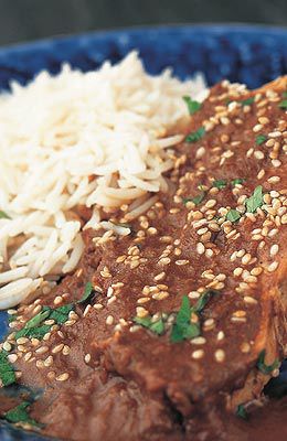 Putenbrust mit Mole-Sauce