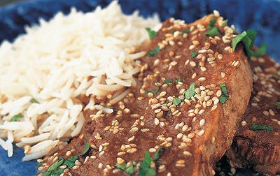 Putenbrust mit Mole-Sauce