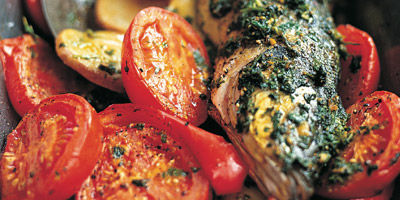Fisch in aromatischer Sauce