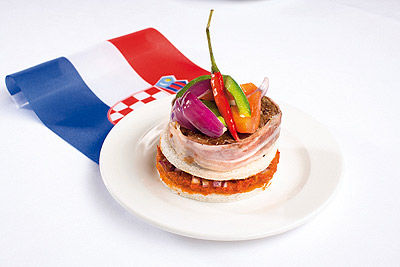 Kroatien: Raznjici Sandwich