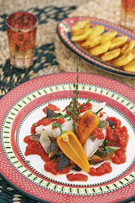 Aubergine au Poisson fumé