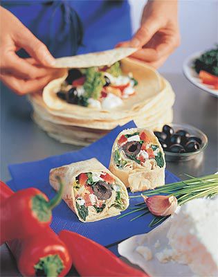 Wrap Kreta mit Spinat und Schafkäse