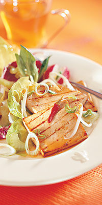 Marinierter, gebratener Tofu