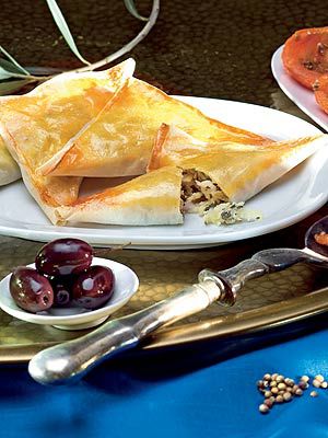 Strudeltäschchen mit Schafkäse
