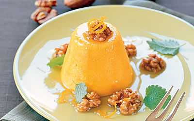 Süße Kürbiscreme mit Honignüssen