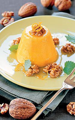 Süße Kürbiscreme mit Honignüssen