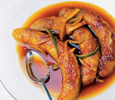 Flambierte Bananen mit altem Rum