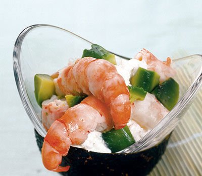 Garnelen-Avocado-Salat