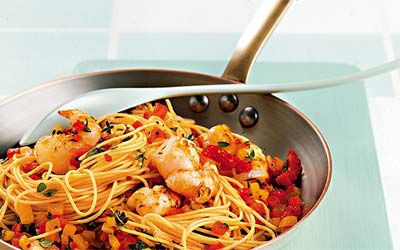 Spaghetti mit Scampi