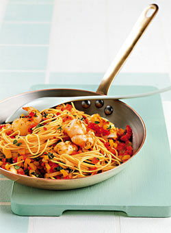 Spaghetti mit Scampi