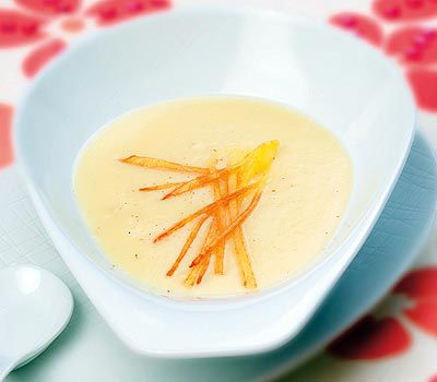 Erdäpfelsuppe mit Kokoscreme