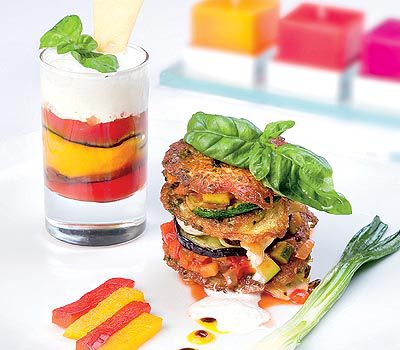 Hühner-Lasagne mit Gemüse