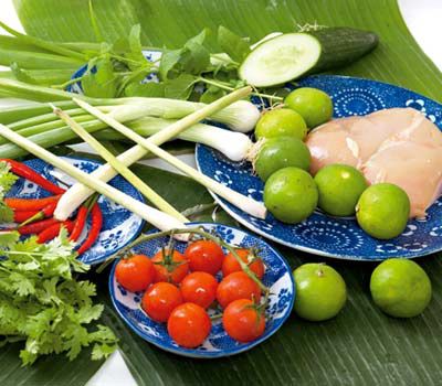 Hühnersalat thailändisch