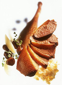 Gänsekeulen mit Trockenobst