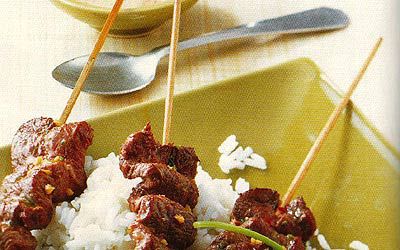 Entensaté mit Erdnusssauce