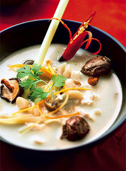 Huhn mit grünem Curry