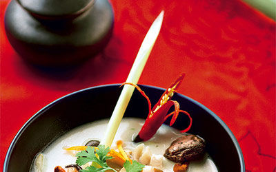 Huhn mit grünem Curry