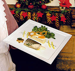 Alpenlachs mit Erdäpfel-Sauerrahm-Mus