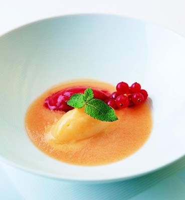 Sorbet von Gelee Royale und Ginseng