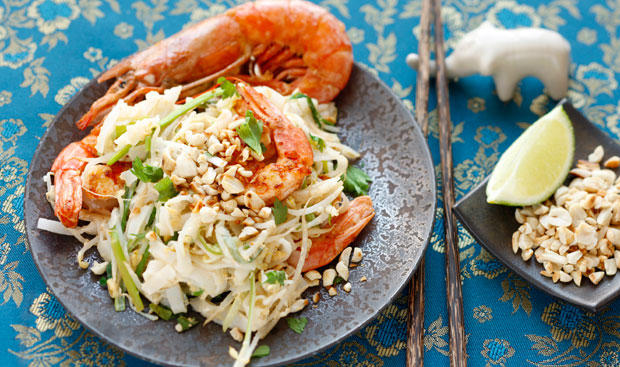 Bild: GUSTO / Theresa Schrems Phad Thai mit Garnelen