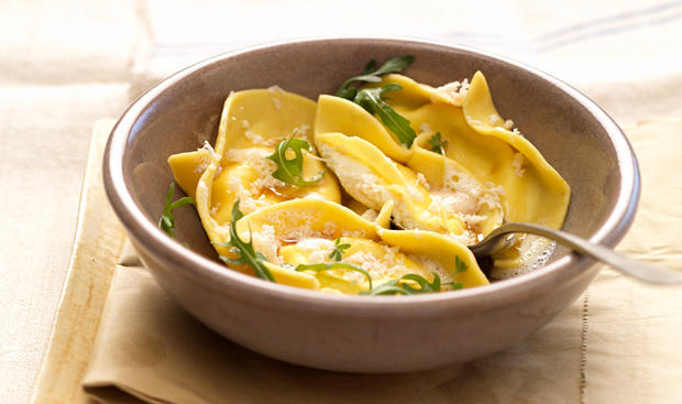 Krenravioli mit brauner Butter