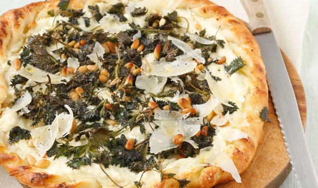 Bild: GUSTO / Theresa Schrems Brennnessel-Ricotta-Pizza
