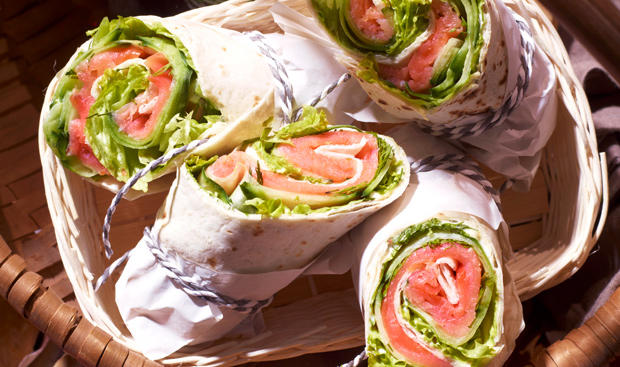 Lachs-Wraps