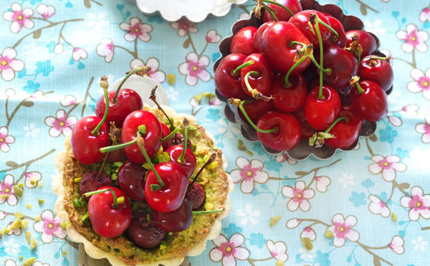 Tartelettes mit Kirschen