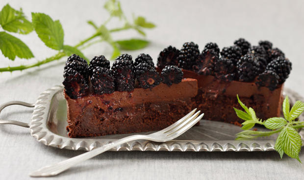 Bild: GUSTO / Schrems Theresa Schokomustorte mit Brombeeren