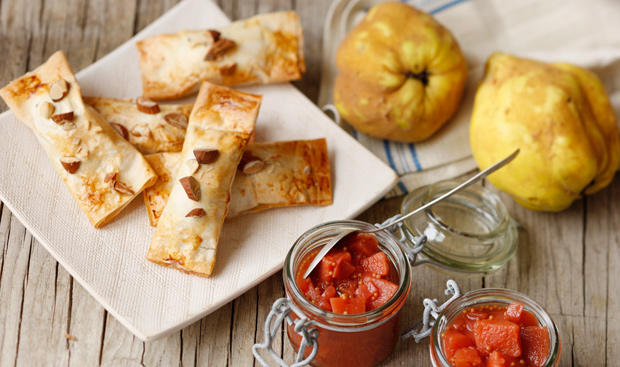 Ziegenkäse-Tascherln mit Quitten-Chutney