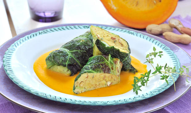 Bild: GUSTO / Koeb Ulrike Kohlroulade mit Kürbissauce