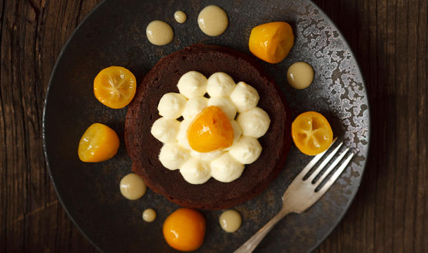 Schokofondant mit Kumquats