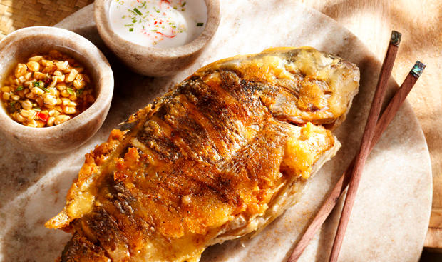 Bild: GUSTO / Stefan Liewehr Frittierte Goldbrasse