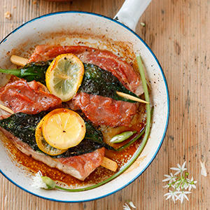 Saltimbocca mit Bärlauch