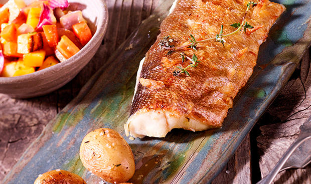 Bild: GUSTO / Dieter Brasch Hecht mit Speck